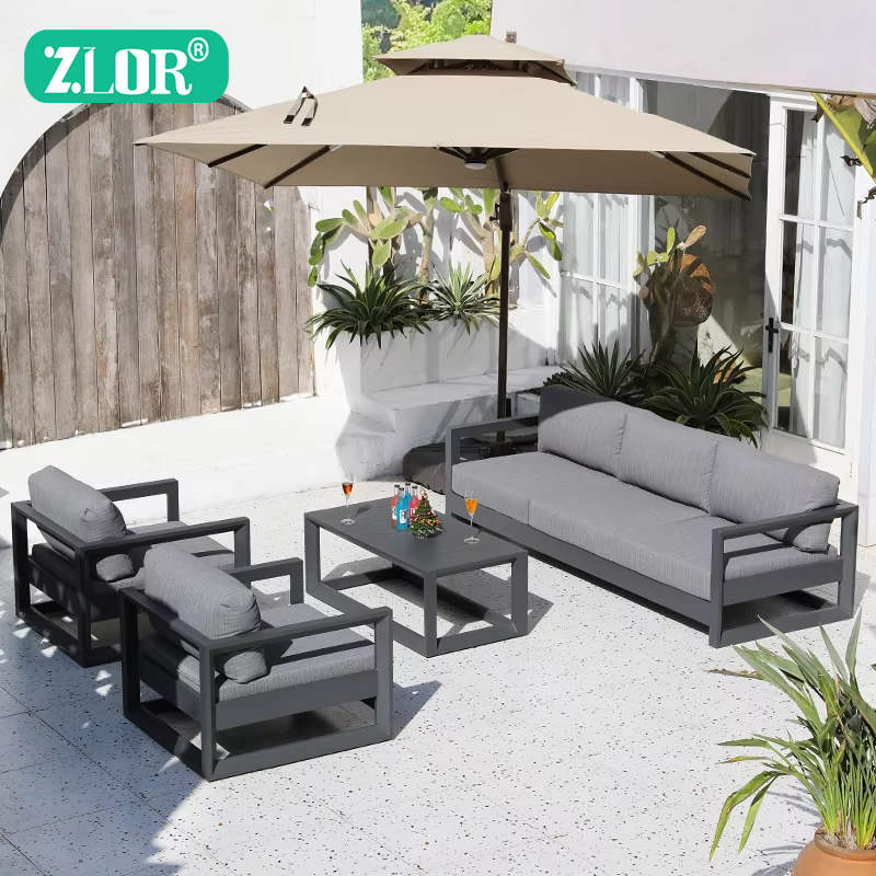 Outdoor Furniture Luxury - أطقم أرائك فاخرة من الألومنيوم للاستخدام