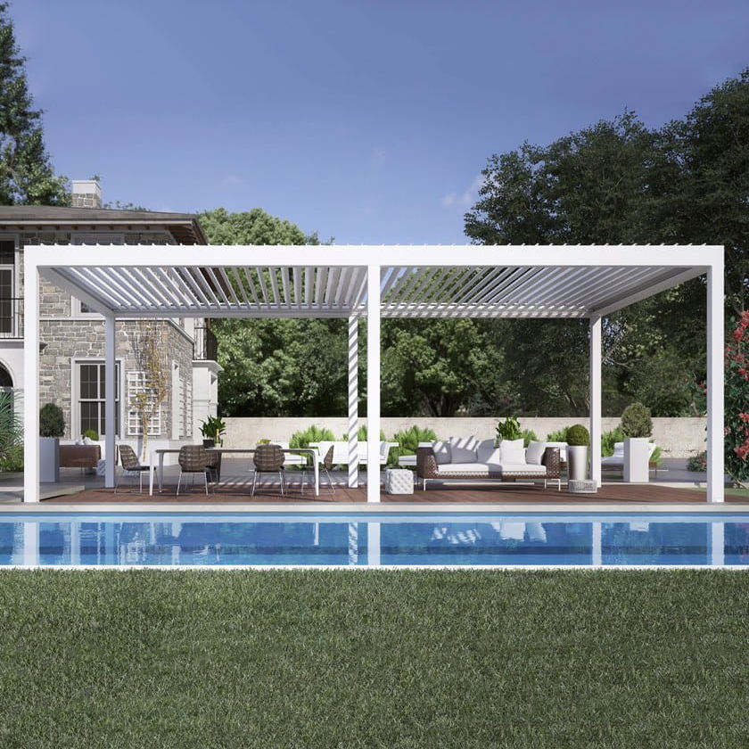 Outdoor Furniture Gazebo - شرفة خارجية من سبائك الألومنيوم المؤكسد