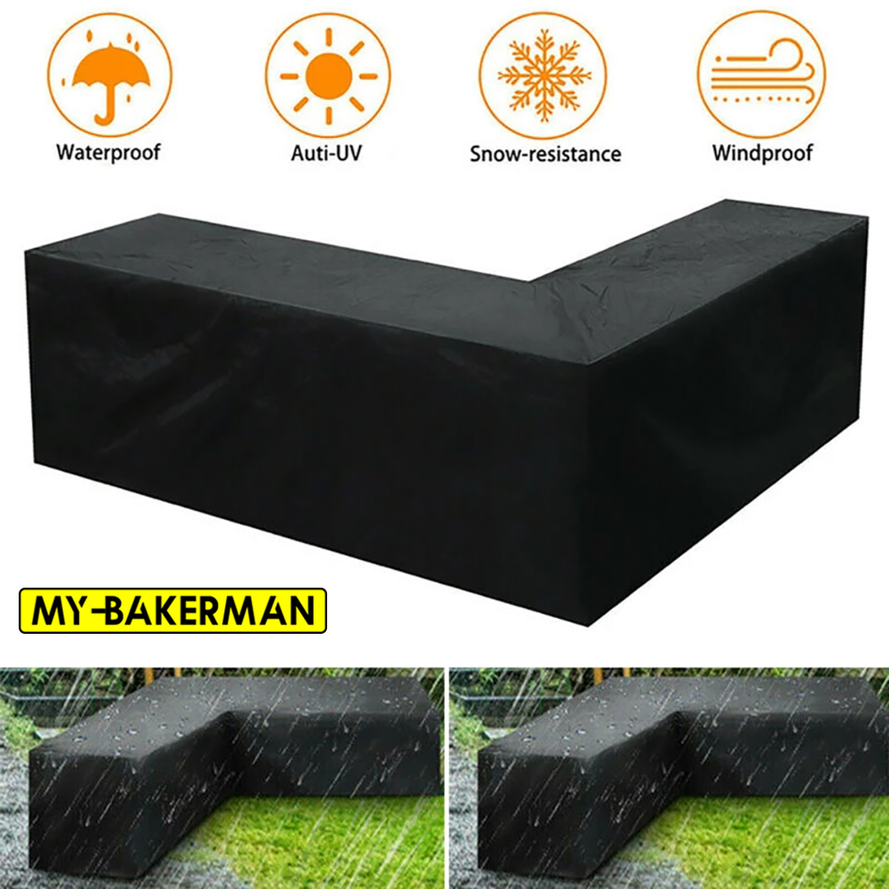 Outdoor Furniture Cover Xl - غطاء أثاث زاوية مقاوم للماء، شكل