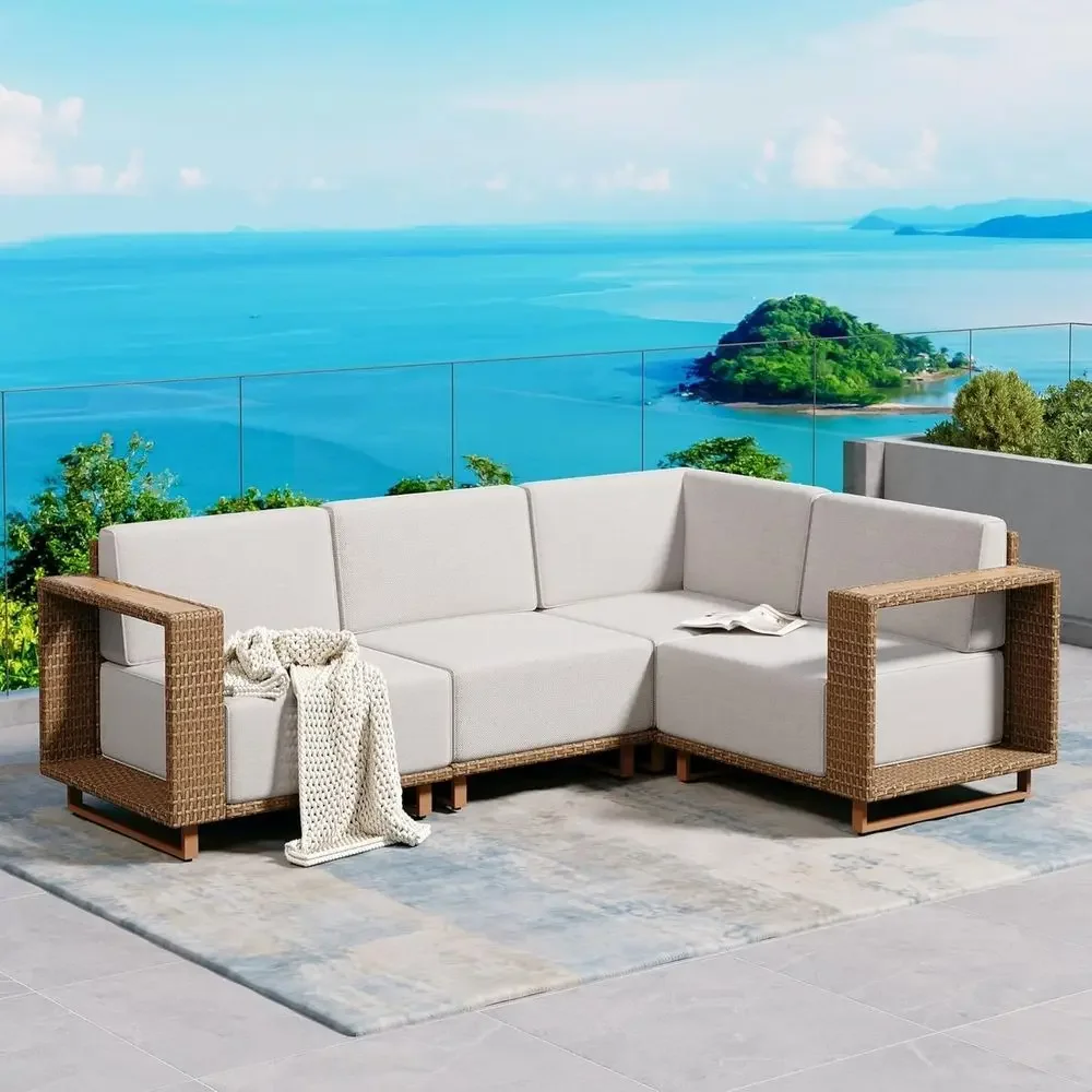 Outdoor Furniture L Shape - أريكة خارجية على شكل حرف L