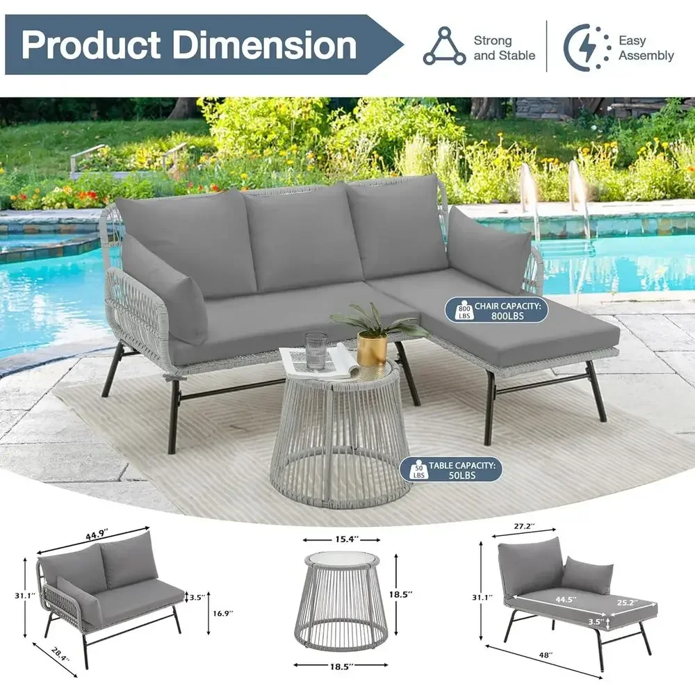 طقم أثاث حدائق على شكل حرف L ب - مراجعة Outdoor Furniture L Shape وسعره
