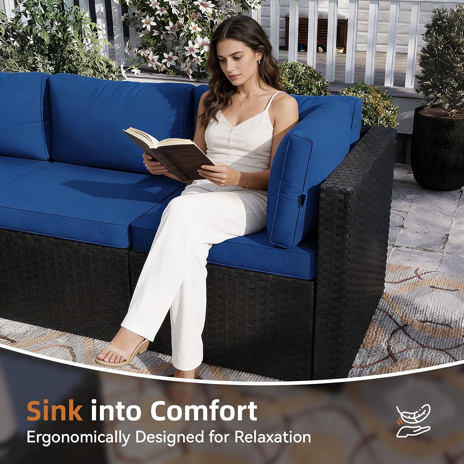 طقم أثاث للفناء الخارجي مكون م - مراجعة Outdoor Furniture L Shape وسعره