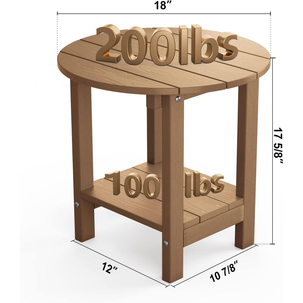 طاولة جانبية خارجية مقاس 18 بو - مراجعة Outdoor Furniture Table وسعره