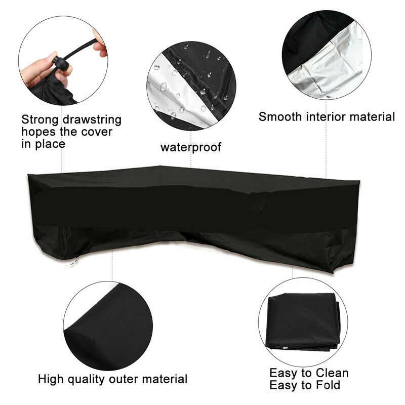 غطاء أثاث على شكل حرف L مقاوم  - مراجعة Outdoor Furniture L Shape وسعره