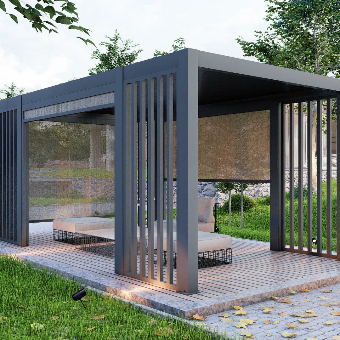 جازيبو وشرفة حديقة عصرية قابلة - مراجعة Outdoor Furniture Gazebo وسعره