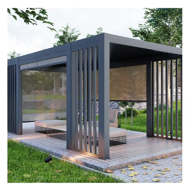 جازيبو وشرفة حديقة عصرية قابلة - مراجعة Outdoor Furniture Gazebo وسعره
