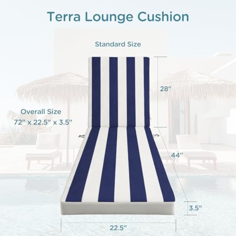 وسائد كراسي الاسترخاء الخارجية - مراجعة Outdoor Furniture Cushions 22 X 22 وسعره