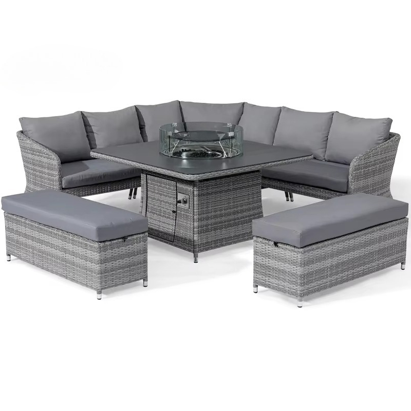 أثاث حدائق عصري فاخر، طقم أريك - مراجعة Outdoor Furniture L Shape وسعره