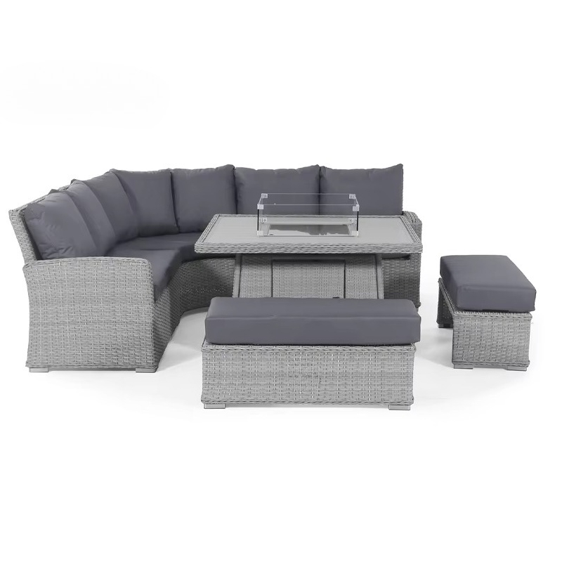 أثاث حدائق عصري فاخر، طقم أريك - مراجعة Outdoor Furniture L Shape وسعره