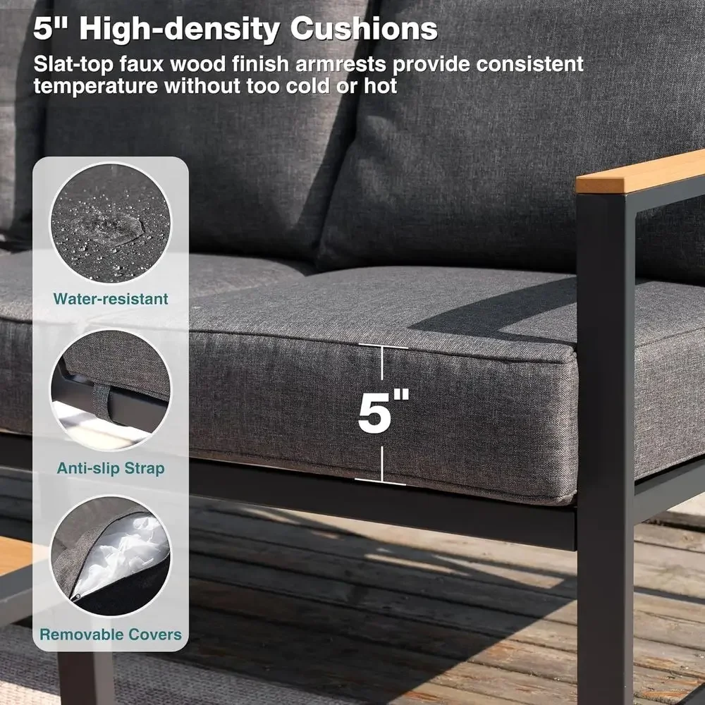 طقم أريكة خارجية مكون من 6 قطع - مراجعة Outdoor Furniture L Shape وسعره