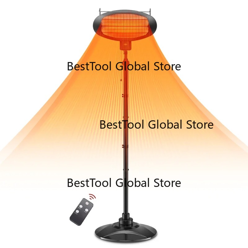 مدفأة كهربائية خارجية مقاومة ل - مراجعة Patio Heater Standing وسعره