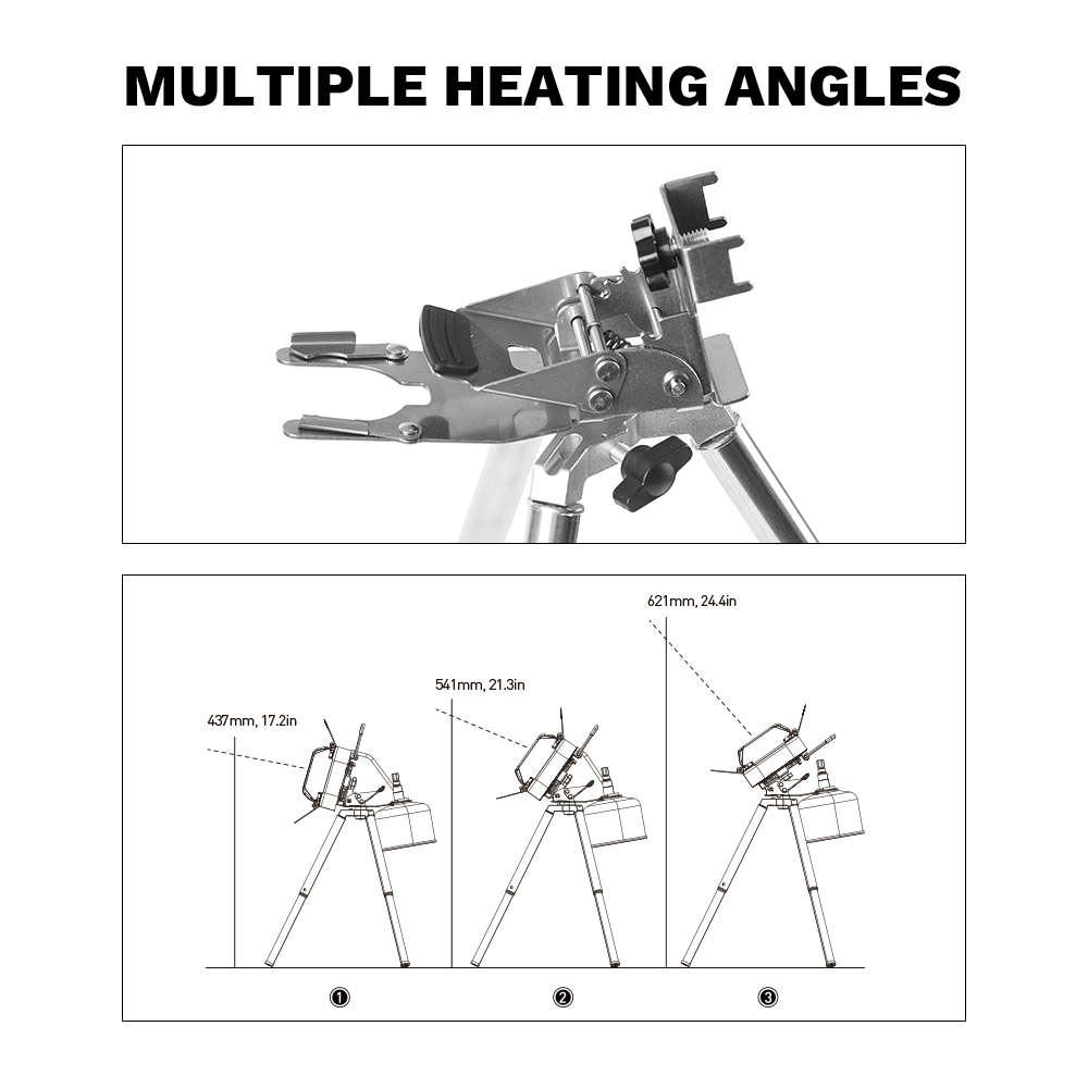 النار القيقب عباد الشمس موقد غ - مراجعة Patio Heater Standing وسعره