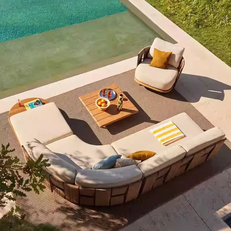 أريكة خارجية من الروطان بتصميم - مراجعة Outdoor Furniture Designer وسعره
