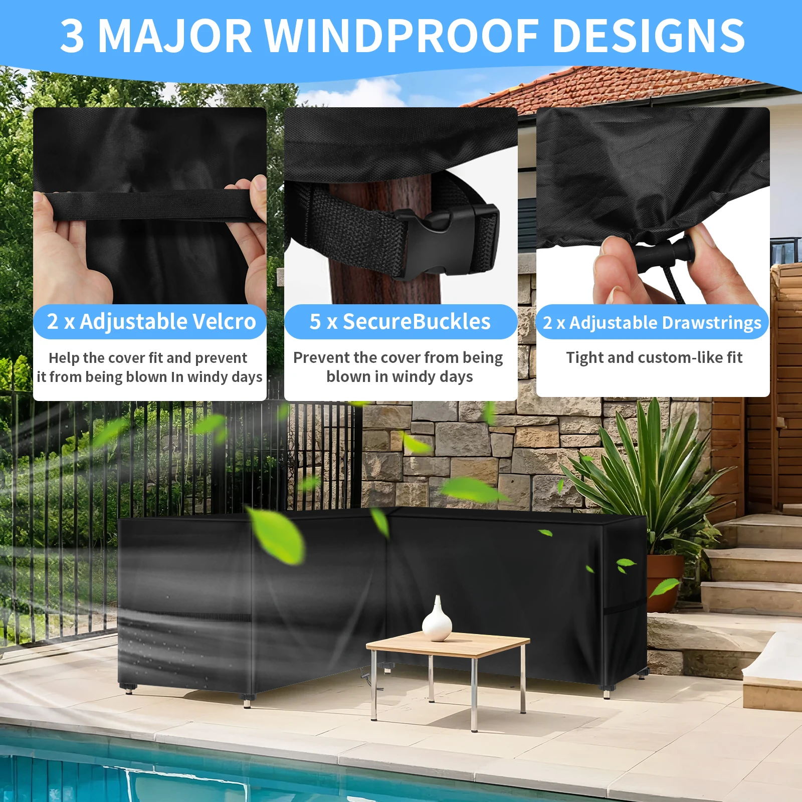 L-شكل غطاء أريكة الحديقة 210x2 - مراجعة Outdoor Furniture Cover Xl وسعره