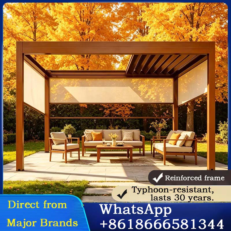 نظام بيرجولا من الألومنيوم قاب - مراجعة Outdoor Furniture Gazebo وسعره