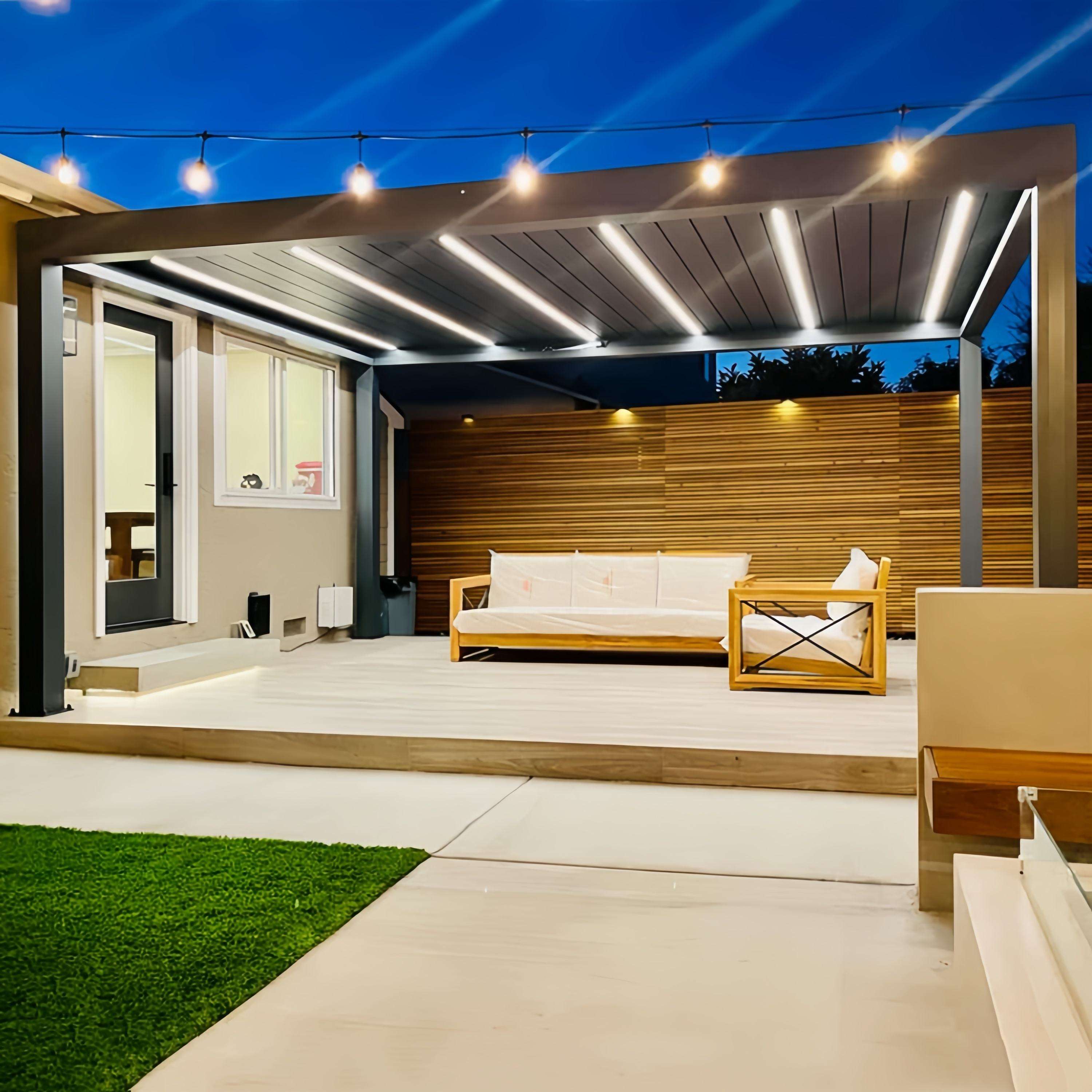 شرفة حديقة خارجية مستطيلة الشك - مراجعة Outdoor Furniture Gazebo وسعره