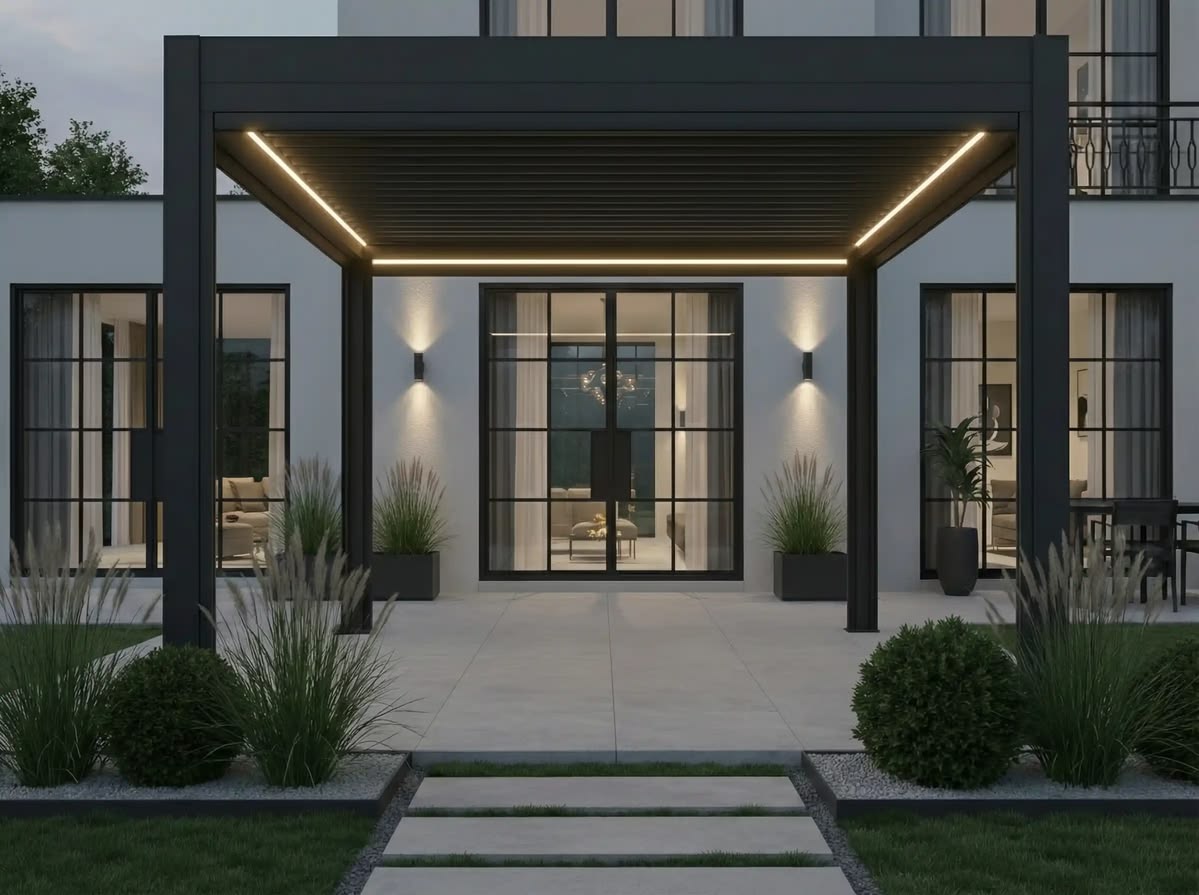 أثاث خارجي عصري، بيرجولا بيوكل - مراجعة Outdoor Furniture Gazebo وسعره
