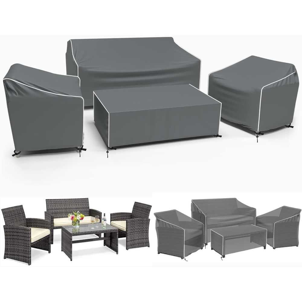 أغطية أثاث الفناء، مجموعة من 4 - مراجعة Outdoor Furniture Table وسعره