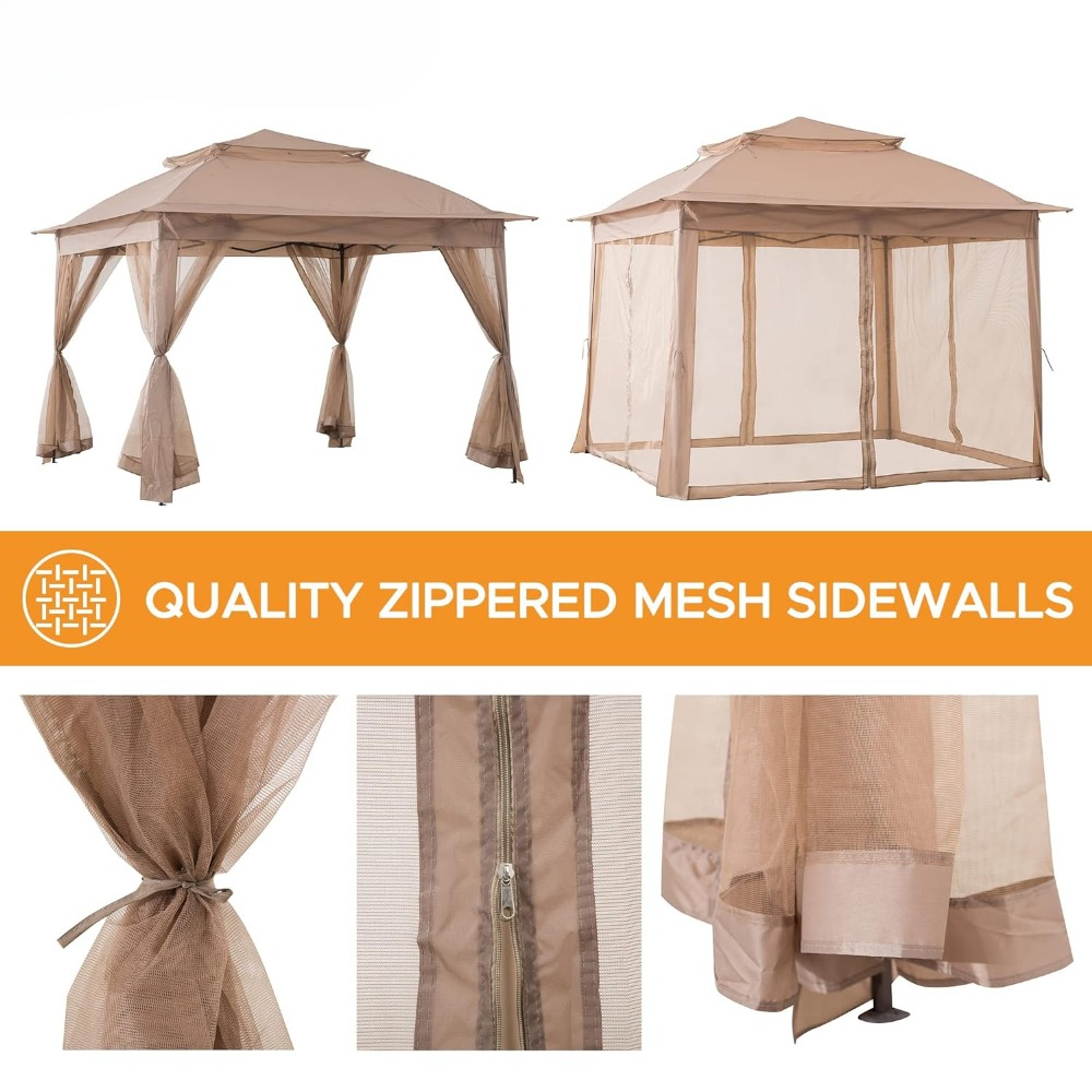 خيمة حديقة محمولة حديثة مقاس 1 - مراجعة Outdoor Furniture Gazebo وسعره