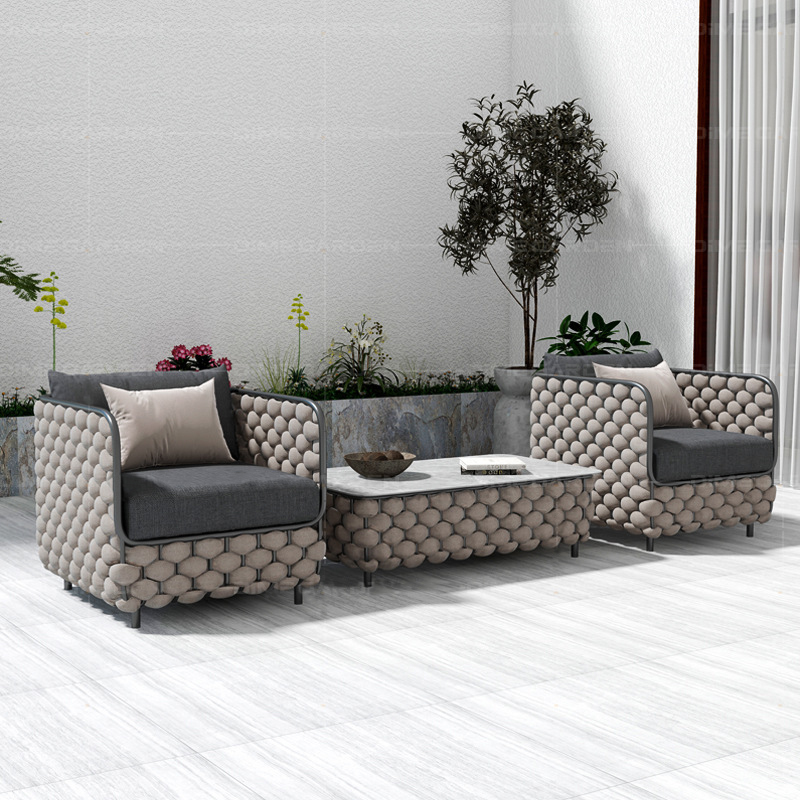 طقم أريكة خارجية من الراتان بث - مراجعة Outdoor Furniture Iron وسعره