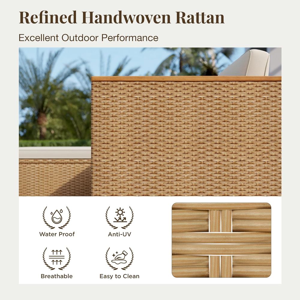 طقم أثاث خارجي من الخوص مكون م - مراجعة Outdoor Furniture L Shape وسعره