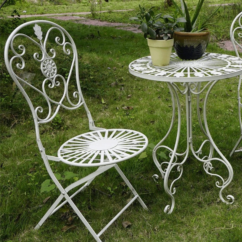 طاولة وكراسي حديدية فرنسية عتي - مراجعة Outdoor Furniture Iron وسعره
