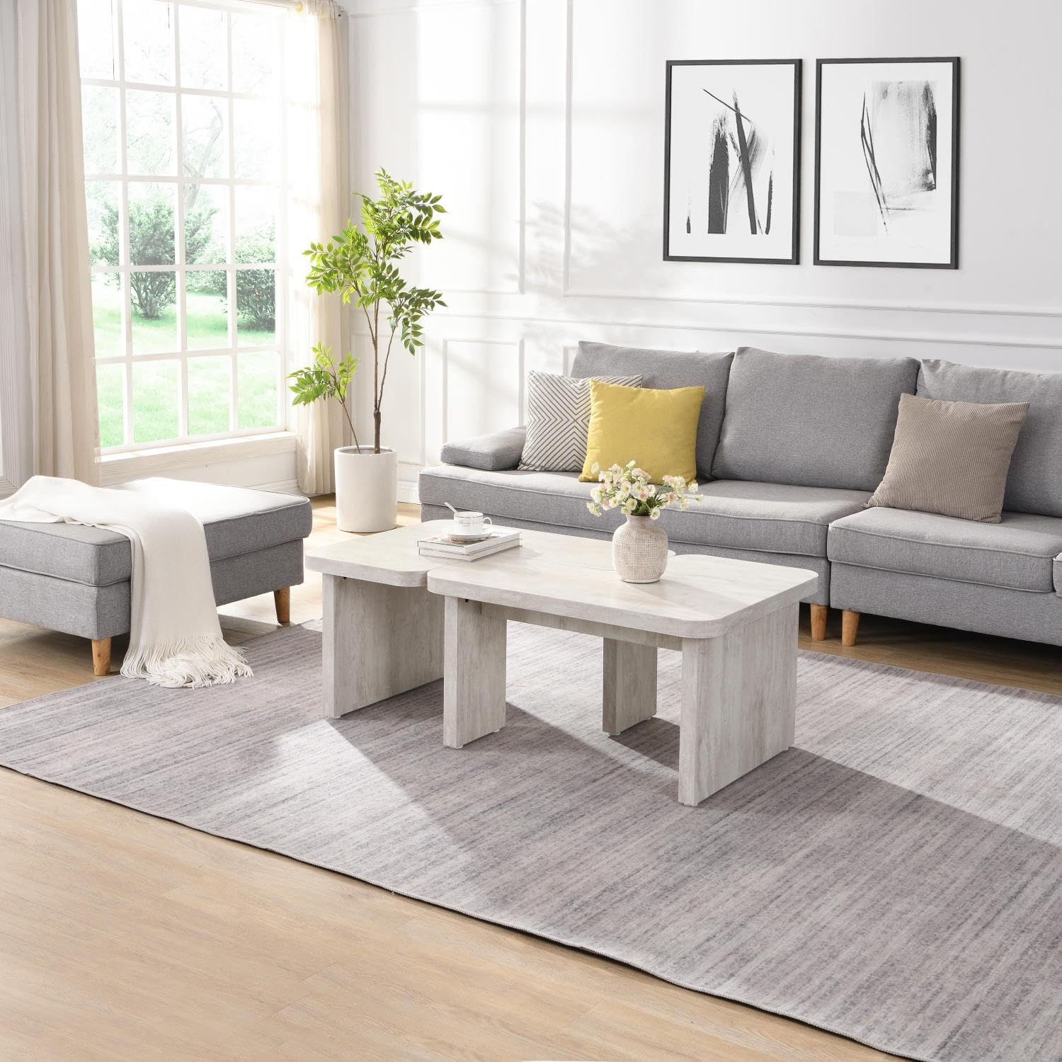 طاولة قهوة خشبية مستطيلة قابلة - مراجعة Outdoor Furniture L Shape وسعره