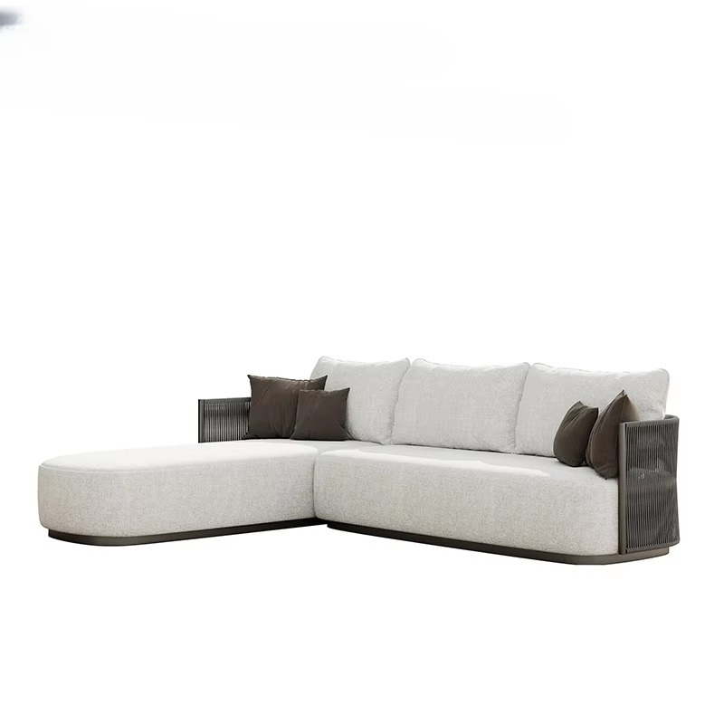 مجموعة الفناء حديقة بركة حبل ا - مراجعة Outdoor Furniture L Shape وسعره