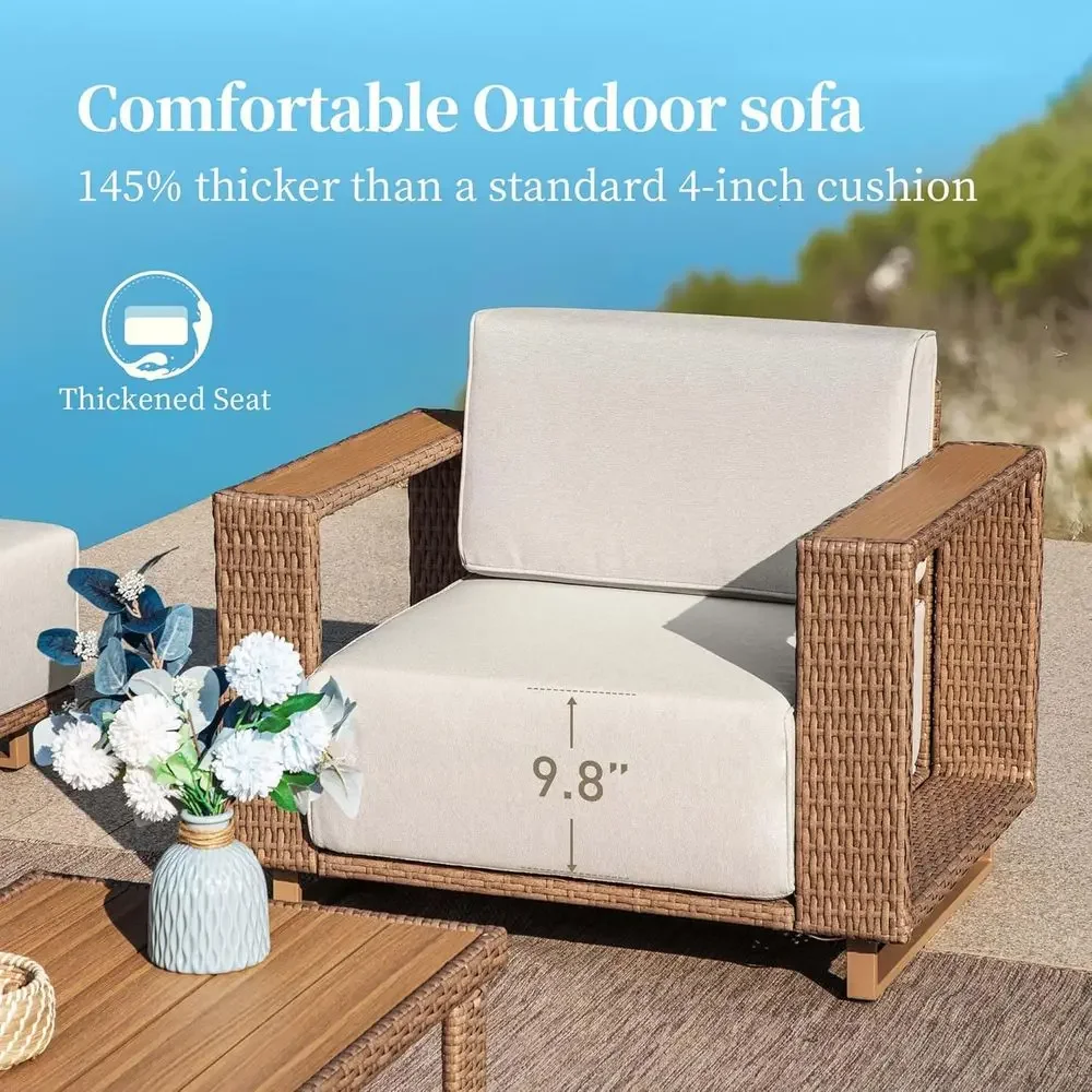 أريكة خارجية على شكل حرف L مع  - مراجعة Outdoor Furniture L Shape وسعره