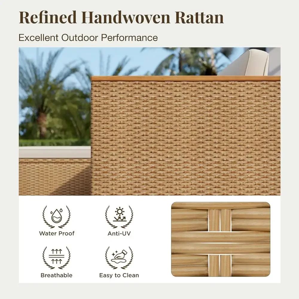 طقم أثاث خارجي من 3 قطع: أريكة - مراجعة Outdoor Furniture L Shape وسعره