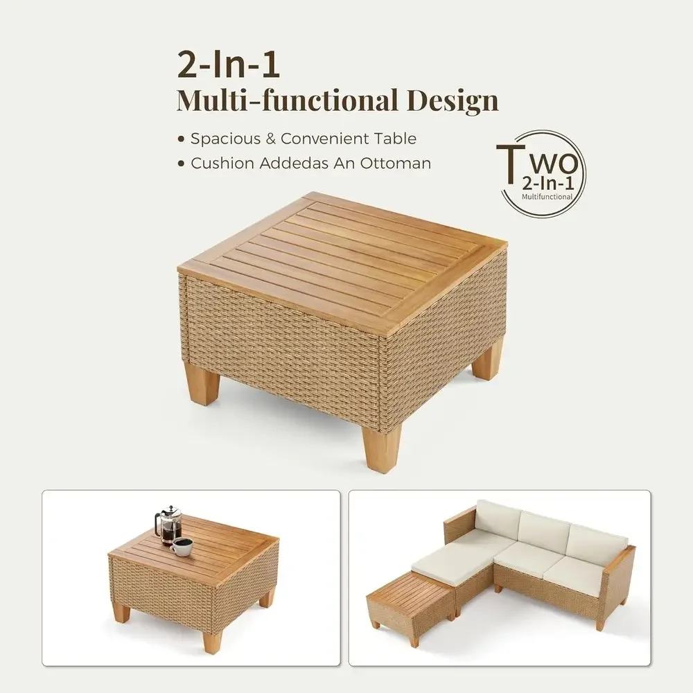طقم أثاث خارجي من 3 قطع: أريكة - مراجعة Outdoor Furniture L Shape وسعره